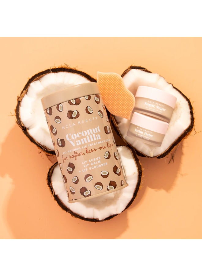 NCLA Beauty Coconut Vanilla Lip Care Set + Lip Scrubber - Image 3